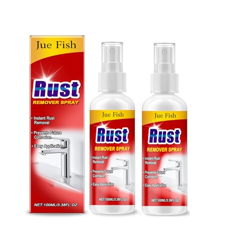【高速サビ取り剤 】錆落としスプレー、Chrome Rust Remover、高機能錆落としスプレー 垢除去 錆取り剤 時短便利 錆び取り・汚れ取り 多機能錆落としスプレー 強力サビ取り剤 金属に対応 (2個)