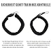 Weich Neopren Gepolstert Hundehalsband (4cm Breite) Reflektierend Hund Halsband mit Robust Nylon & Zugstopp, Bequem Zughalsband Dressurhalsband für Kleine Mittlere Große Hund Anti-Zug Walken L,Schwarz