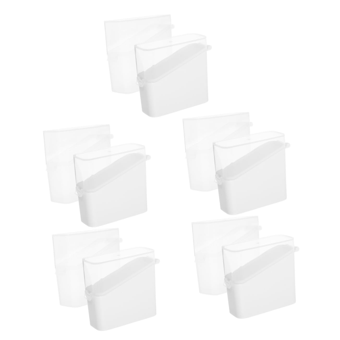 PRETYZOOM 10piezas Contenedor De Rebanadas Caja Organizadora De Alimentos Tapa Para Rebanadas De y Almacenamiento Refrigerador Transparente y
