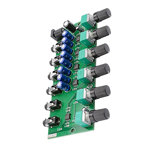 TECKEEN 4-Way Audio Mixer Stereo 4-In-1-Out Audio Mixer Board Headphones Amplifier 2 Way 4 Way Input 1 Way Output 3.5mm