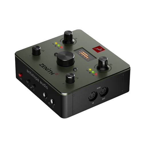 Zenith 2 USB-C Audio Interface, 2x2 Digital Recording Interface w/Console-Grade Mic Preamps, Onboard DSP, Loopback—Bus-Powered DAC for Mac, iOS, Windows, Android & PC—AD/DA Converter for Streaming