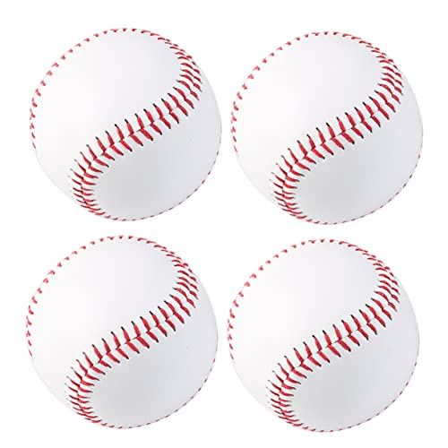 GOOHOCHY 9oz Baseball Throwing Training Balls 4 Pack Soft for Boys and Girls Adults Baseball Practice Training