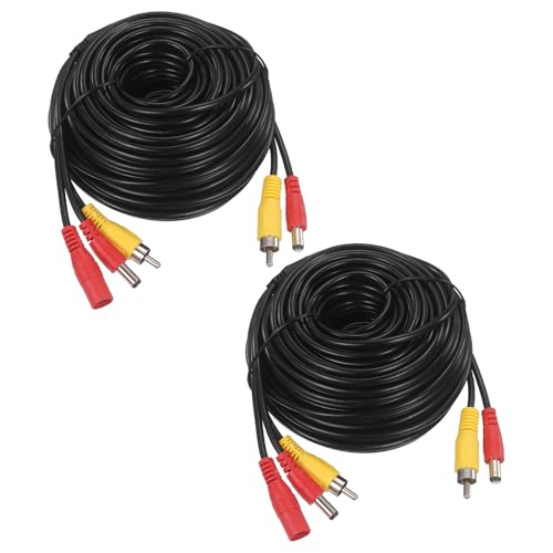 Cable de extensión RCA DC de 15m Meccanixity con alimentación integrada video AV
