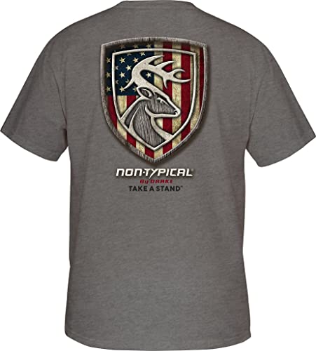 Drake Take A Stand Ol' Glory T S/S, Color: Graphite Heather, Size: M (DNT8515-GPH-2)