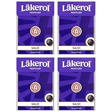 Cloetta Lakerol CLASSIC SALVI Pastilles 4 Boxes of 75g 10.4oz