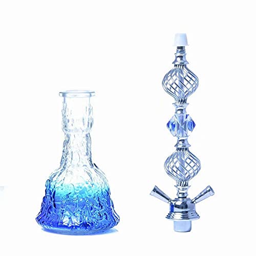 Shisha Set Ensemble De Narguilé Grand Double Tuyau Shisha En Verre Narguilé Grand Einfach Zu Zerlegen Und Zu Reinigen… – Bild 4