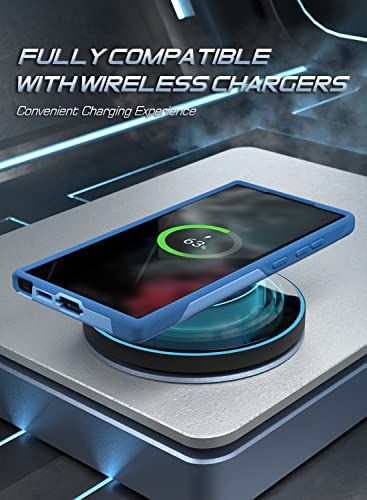 Image of Poetic Neon Case Designed for Samsung Galaxy S23 Ultra 5G 6.8 inch, Dual Layer Heavy Duty Tough Rugged Lightweight Slim Shockproof Protective Case 2023 New Cover for Galaxy S23 Ultra 5G, Sky Blue