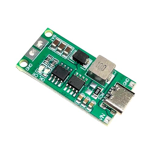 Image of ROBOWAY 4Pcs 3S 2A Polymer Lithium Ion Charger Type-C | 14.8V 18650 Battery Charging Module | USB-C Input, Boost Converter, LED Indicator, Overcharge Protection (Pack of 4)