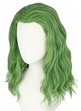Topcosplay Men's Patrick Wig Curly Short Green Cosplay Wig Halloween Costume Party Wigs
