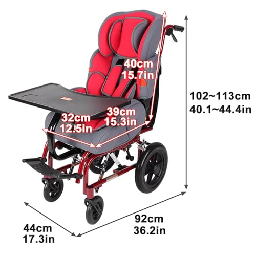 Foldable-Childrens-Cerebral-Palsy-Wheelchair-Lightweight-Driving-Medical-Fully-Reclining-Childrens-Wheelchair-with-Cerebral-Palsy-high-backrest-and-Dining-TableAdjustable-Wheelchair