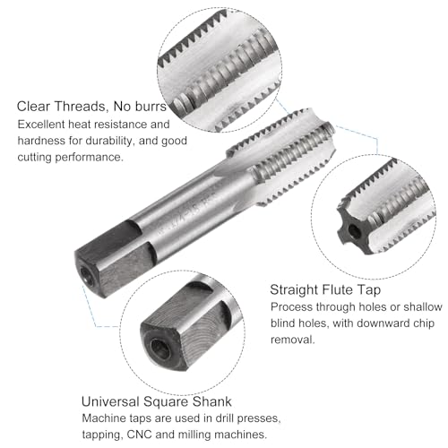 Tarauds 1/4-18 NPT foret helicoidal oxyde noir kit reparation plomberie
