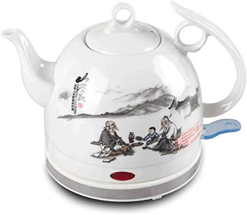 Haushaltskeramik Wasserkocher Abnehmbare Basis Kochen Trockenschutz Retro Landschaft 1L