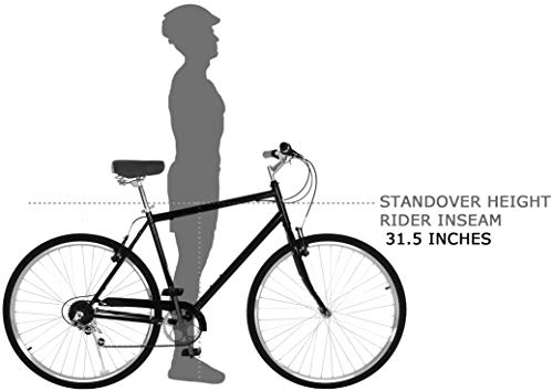 Vilano City Bike Men\'s 7 Speed Hybrid Retro Urban Commuter