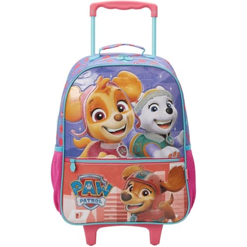 Mochila com Rodinha, Patrulha Canina Skye X2, Média, Xeryus