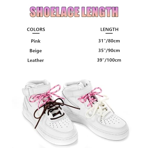 UamGlsob 4PCS Multi Color Shoe Laces for Sneakers, Cool Fun Cute Design DIY Fashion Colored Shoelaces Replacement Strings3