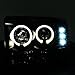 AKKON - For Ford F-Series SuperDuty 00-04 Excursion Black Smoke Dual Halo Projector Headlights Replacement Pair