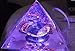 Orgonite Pyramid with Gold Leaf 24 K, andara Stone. ametist, Tesla Purple Plate - Boost Positive Energy, Reduce Stress - Meditation, Healing, and Yoga