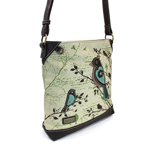 Chala Handbags Safari Bird Canvas Crossbody Bag Purse3