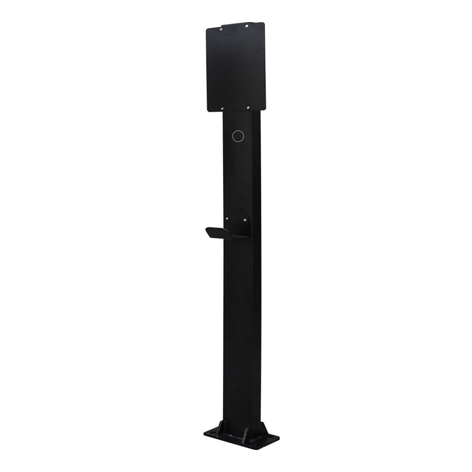 Outdoor EV Charging Stand, Pedestal -Mounted EV Charging Station, Thickened Material, Easy to Install, Compatible with Most Chargers(Black)