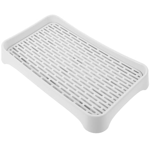 ERINGOGO 多機能ダブル水切りトレー 家用キッチン食器乾燥ラック 滑り止め設計で茶器 果物 デザート置きに