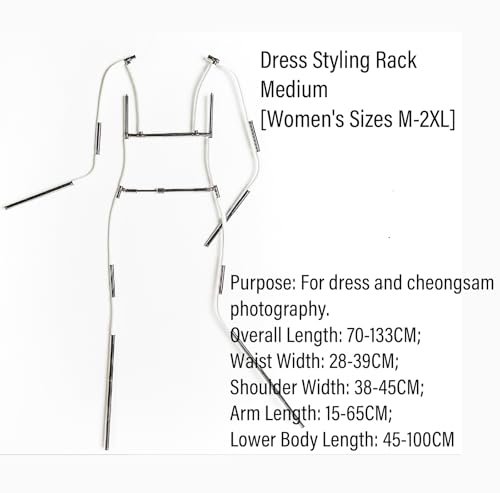 Perchas para maniquíes con brazos ajustables para fotografía de ropa 3