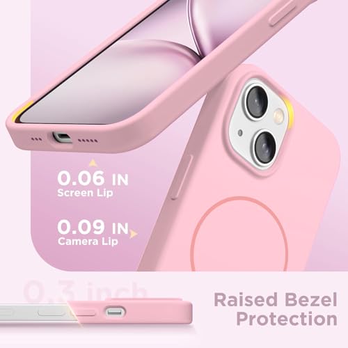 Image of DIZORO Magnetic for iPhone 15 Case, Compatible with MagSafe, Integrated Silicone Camera Control Cover, Thicken Shockproof Drop Protection Phone Case for 15,Baby