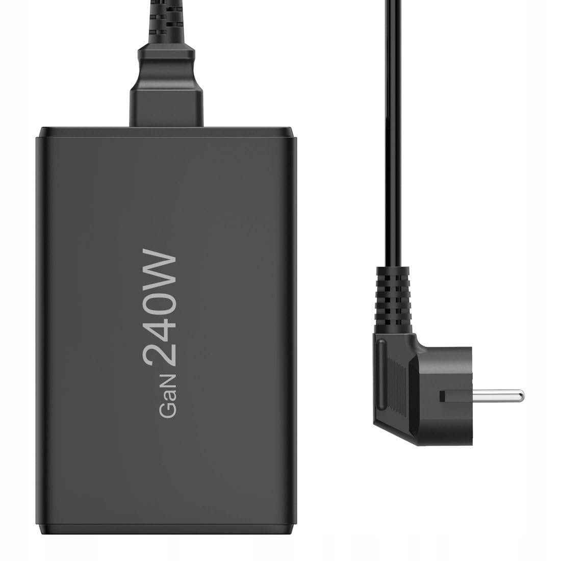Hama Chargeur USB 240W GaN, 5 Ports, 4X USB-C et 1x USB-A, Charge Rapide Sécurisée, PD + QC 3.0, Détection Auto, Station de Charge Secteur Multiports 5 en 1, Préserve la Batterie, Câble 1.5m, Noir
