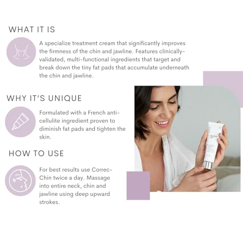 Serious Skincare Reverse Lift CORREC-CHIN - Firming Cream with Collagen - Contours & Sculpts Double Chin & Jawline - Visibly Tighten Sagging Skin - Anti-Aging Moisturizer with Glaucine - 2 Oz.