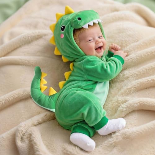 Baby Dinosaur Romper Halloween Infant Onesie Dress Up Outfit Toddler Party - image 2