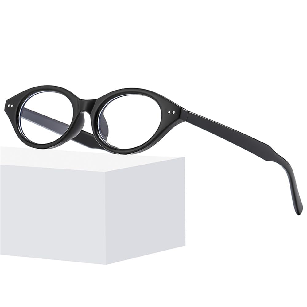 Ramka na okulary damskie lekkie okulary eliptyczne, oliwkowa zieleń