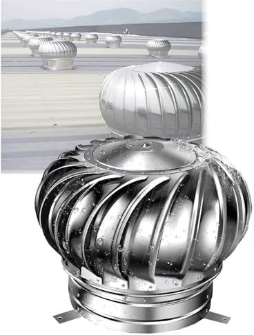 Stainless Steel Attic Vent Cap - Non-Powered Roof Vent for Chimneys & Flue Pipes, Weatherproof Design (110mm/4in) - Durable & Efficient Ventilation Solution