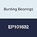Bunting Bearings EP101632 Sleeve (Plain) Bearings, Powdered Metal, SAE 841, 5/8" Bore x 1"OD x 1-1/2" Length (Pack of 3)