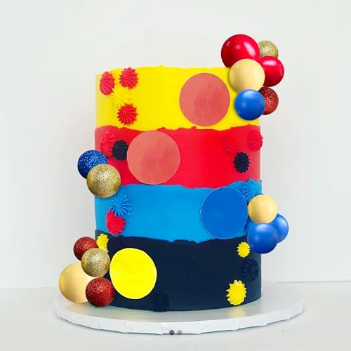 Jevenis JEVENIS-JBHBYDGBJ62 Blue Red Yellow Happy Birthday Cake Topper Mens Birthday Cake Topper Hero Cake Decorations thumb #5