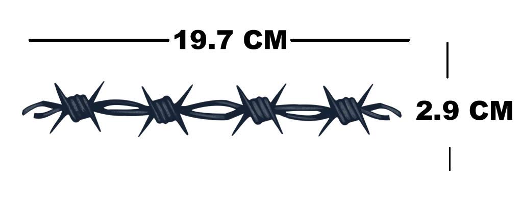 Set of 5 x Semi Permanent Tattoo Waterproof Lasts 1-2 weeks Christian Celtic Cross Barbed wire tribal band - Image 4