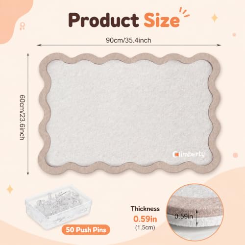 Image of Climberty Felt Bulletin Board Foldable Self Adhesive Pin Board