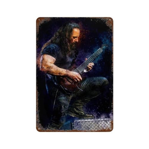 ETRVBDUB John Petrucci Guitarist PosterWall Decor Art Metal Tin Poster Modern Bar Decorations30x20cm