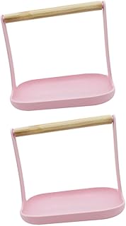 2pcs Parrot Stand Balancing Toys Train Toys Desktop Accessories Parrot Stand Platform Parrot Play Stand Bird Perch Shelf Bird Stand Bird Training Supplies Bird Perch Birdcage Pink