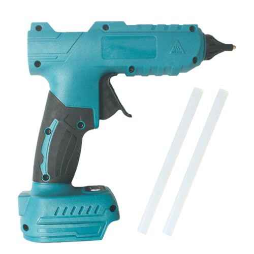 Tungfull Cordless Electric Hot Glue Gun Compatible with Makita 18V Battery - Handheld Power Glue Gun for Arts & Crafts & DIY with 2 0.43