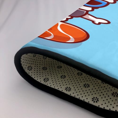 Tapis de chambre doux lavable grand format sushi saumon - 7