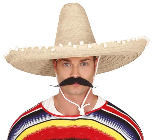 Guirca 13655 - Sombrero Mexicano Paja 60 Cms. Paja