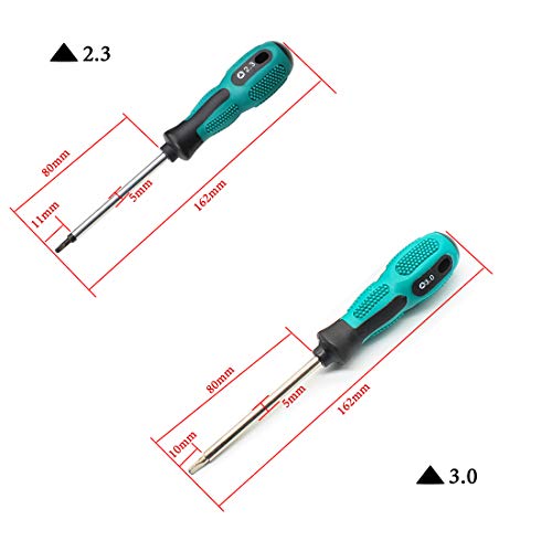 4PCS 16CM Triangle Magnetic Tip Screwdriver Anti-slip Repair Tool(1.8 2.0 2.3 3.0)