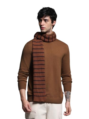 Image of JACK & JONES Men's Cotton Blend Casual High Neck Sweater