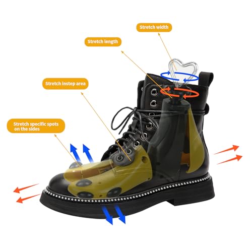 Shoe Stretcher & Boot Stretcher - Men's & Women's, 2 Pieces Adjustable Width and Length for Wide Feet, Shoe Boot Stretcher for Men's Size 8-13'' & Women's Size 9.5-14''3