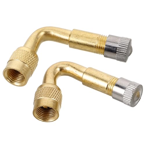 CLISPEED 2 pezzi Estensione Valvola Pneumatica Resistente con e Prolunga Valvola per Gonfiaggio Comodo su Auto Scooter Monopattini e Bici