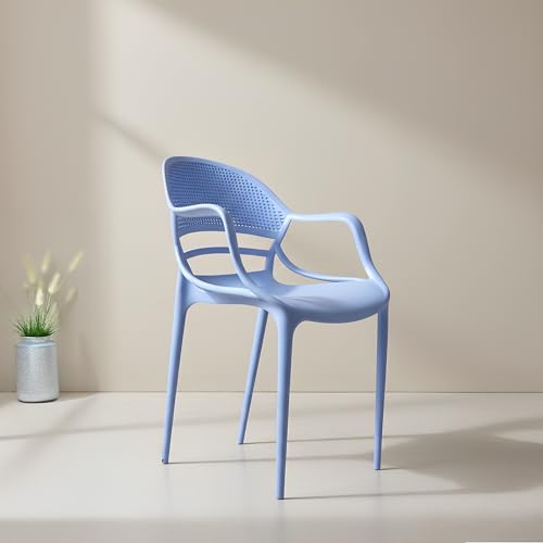 Image of DIYA Sunset Study Chair Plastic | Comfortable Arm Chair for Home, Balcony