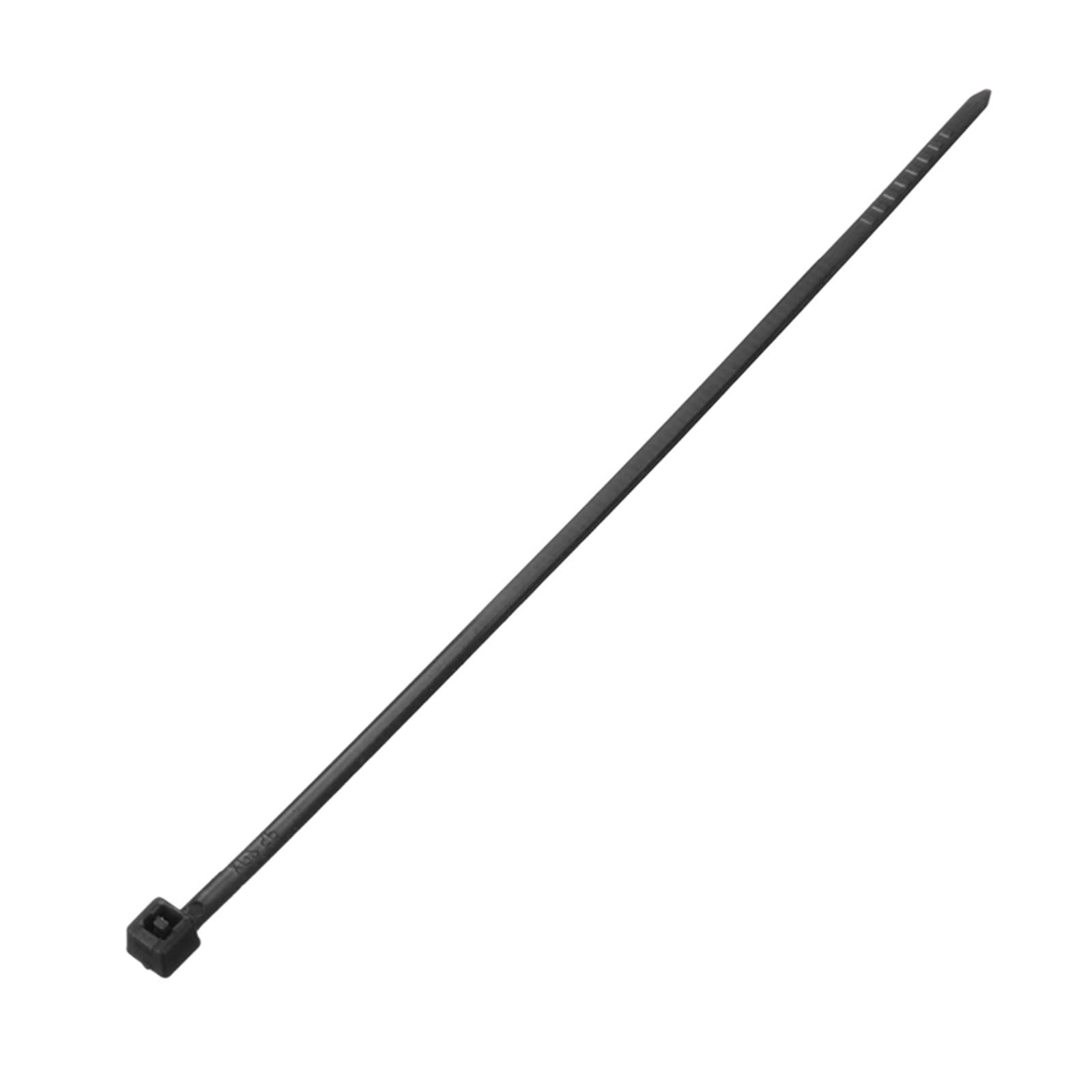 SePkus 1000 Stück/Set 100 mm x 3 mm selbstsichernde Schwarze Nylon-Draht-Kabelbinder zum Befestigen von Kabelbindern, ROHS-zertifizierte Netzwerkkabelmarkierung (schwarz, 3 mm x 100 mm, 1000 Stück)