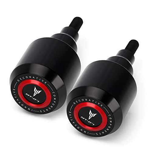 Modeer Kompatibel mit Ya.maha MT-07 2014-2024 FZ07 Tracer 700/7/GT Motorradrahmen Antikollisions-Fallschutz Slider Crash mt07 mt 07 Zubehör (Rot)
