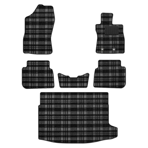 Hotfield SUBARU スバル 互換品 新型 クロストレック GU系 フロアマット+トランクマット ラゲッジマット エンジンタイプ:ストロングハイブリッド(2.5L) / マドラスグレー