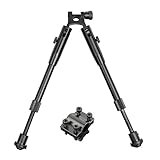 BigTron Tactical Accessories - Swivel Mount Bipod Adjustable 6"-9" with Double-lock Universal Barrel Adapter - Image 7