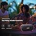 Oraimo SpaceBox Bluetooth Speaker, Portable Wireless Speakers with Heavy Bass, Bluetooth 5.4, LED Light, Exclusive App, 3 EQ Modes Small Wireless Speaker for Home Outdoor, Black